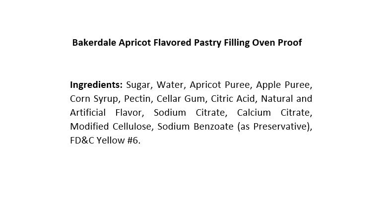 Apricot Flavored Pasty Filling 3.5 lbs. tub