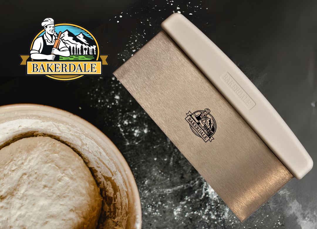 Bench Scraper, Dough cutter, Cake smoother, extra large 10-inch long