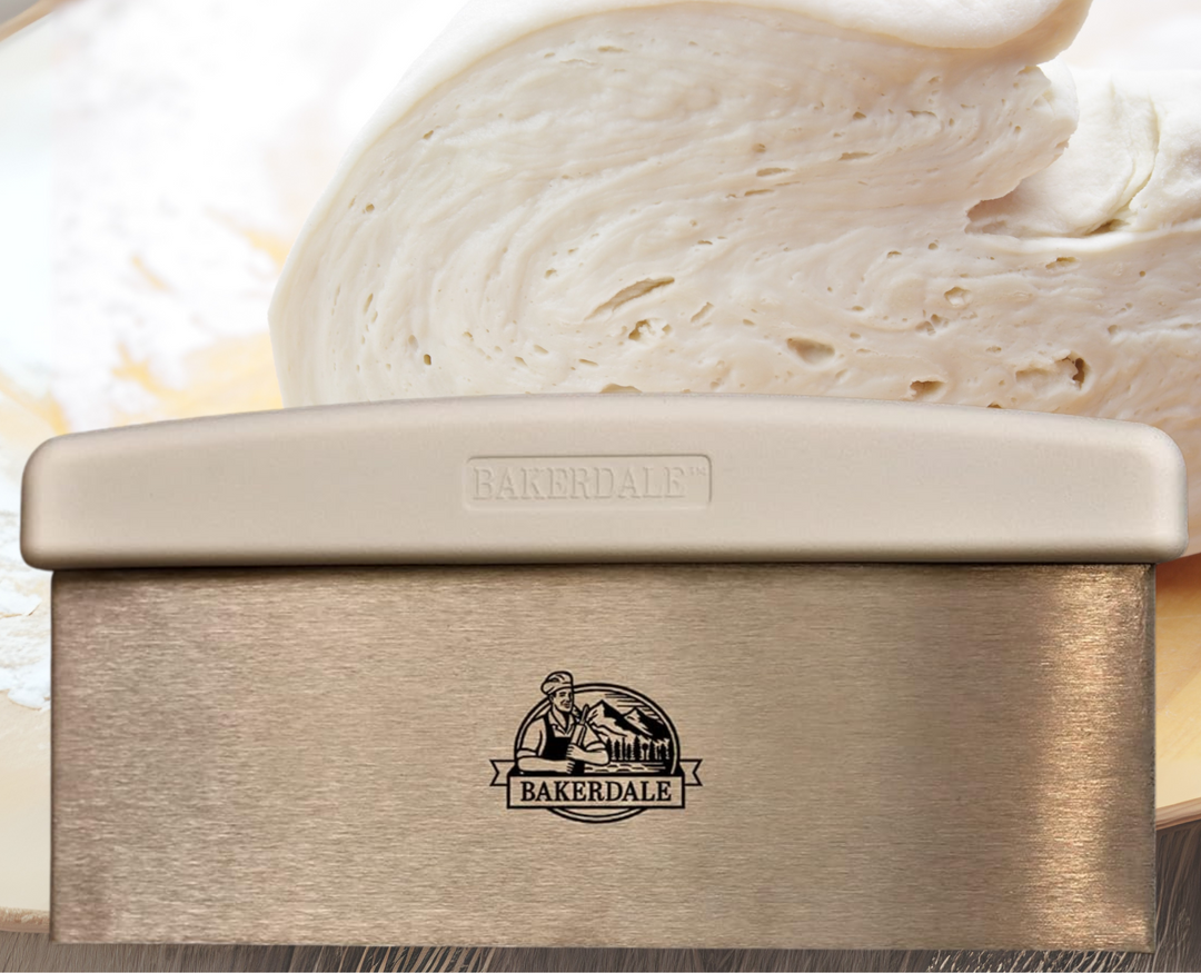 Bench Scraper, Dough cutter, Cake smoother, extra large 10-inch long