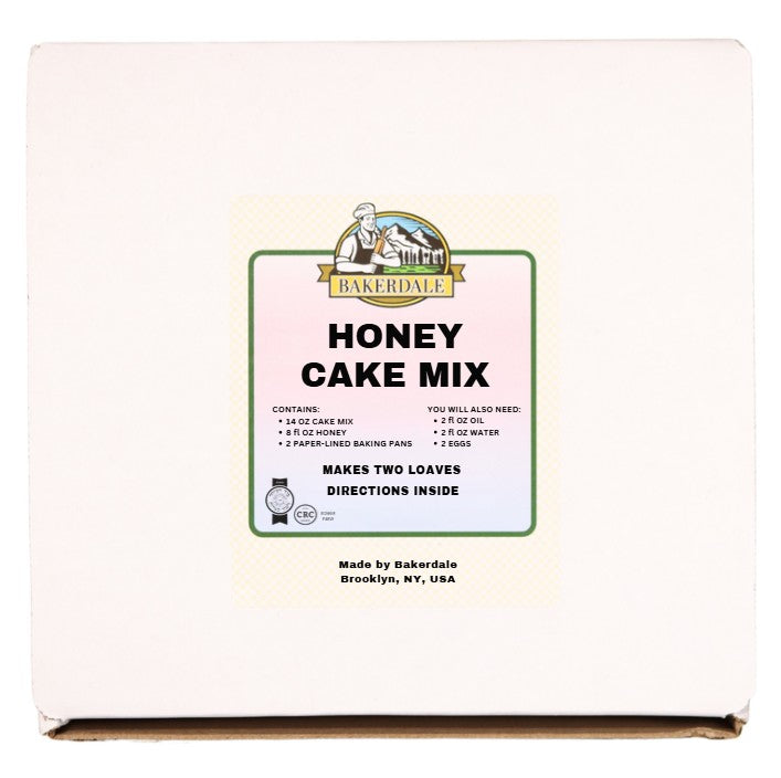 Honey Cake Mix - Two Loaf Pack Including Pans & Real Honey
