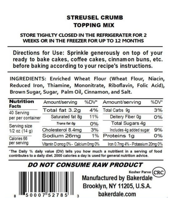 Streusel Crumb Topping