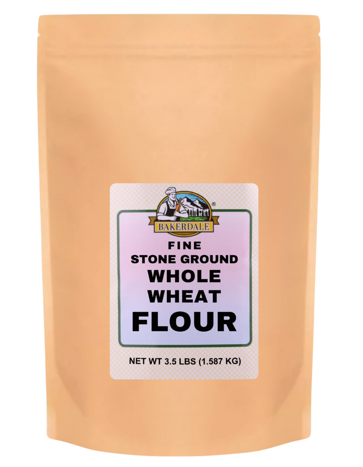 Stone Ground Fine Whole Wheat Flour 3.5 lbs.