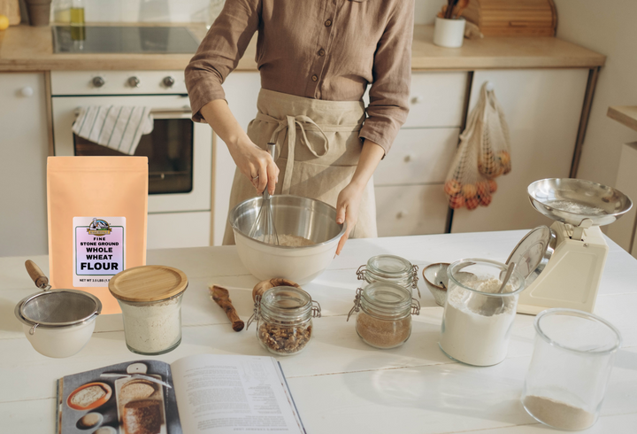 Stone Ground Fine Whole Wheat Flour 3.5 lbs.