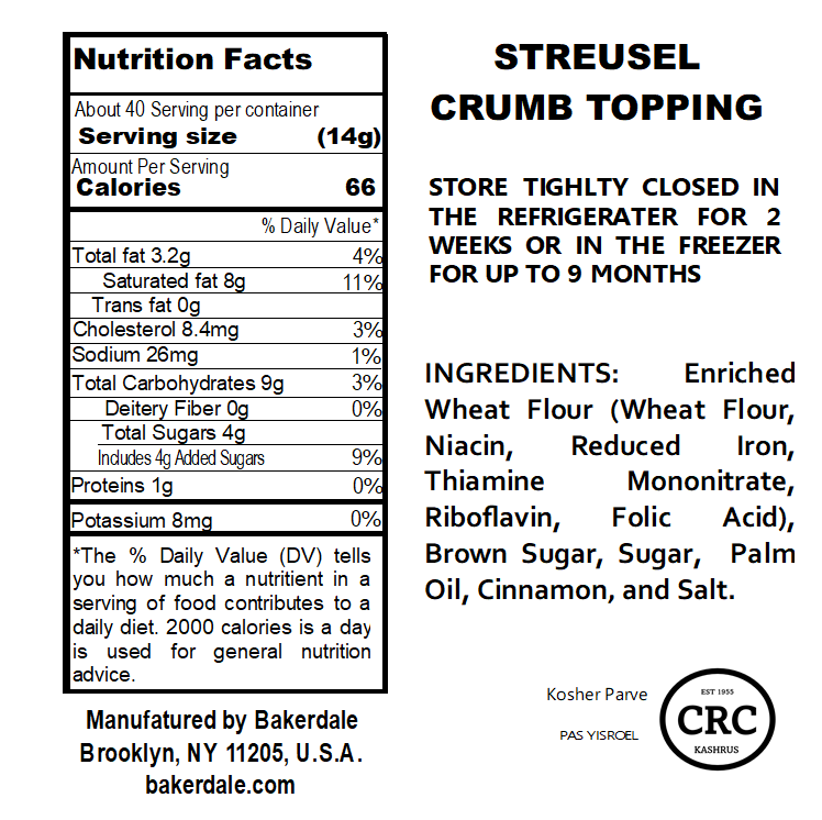 Streusel Crumb Topping