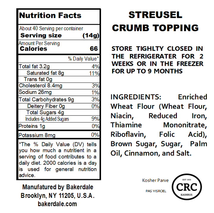 Streusel Crumb Topping