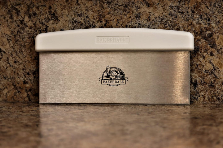 Bench Scraper, Dough cutter, Cake smoother, extra large 10-inch long
