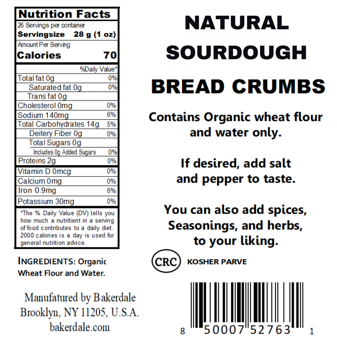 Natural Sourdough Breadcrumbs