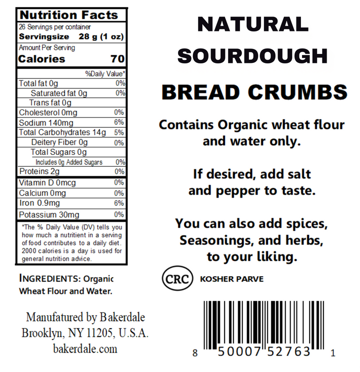 Natural Sourdough Breadcrumbs