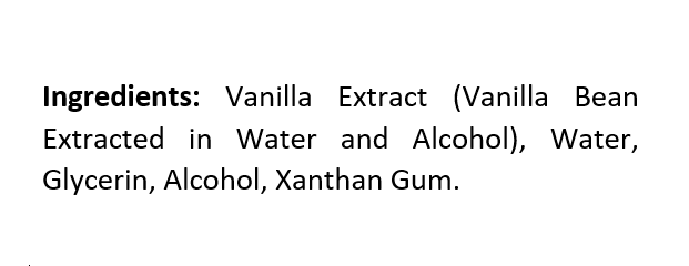 Natural Vanilla Flavor