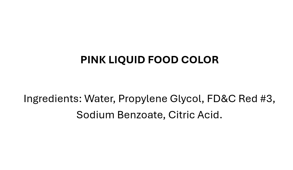 Pink Food Coloring, 32 Fl oz