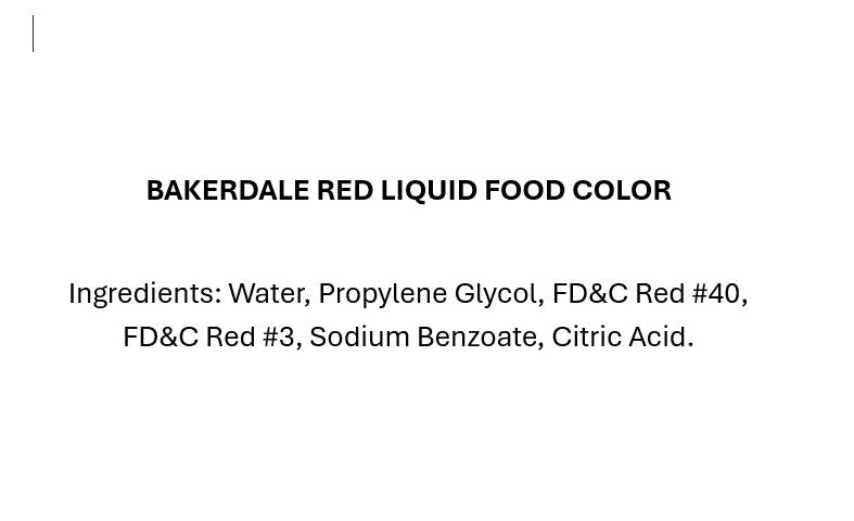 Red Liquid Food Coloring
